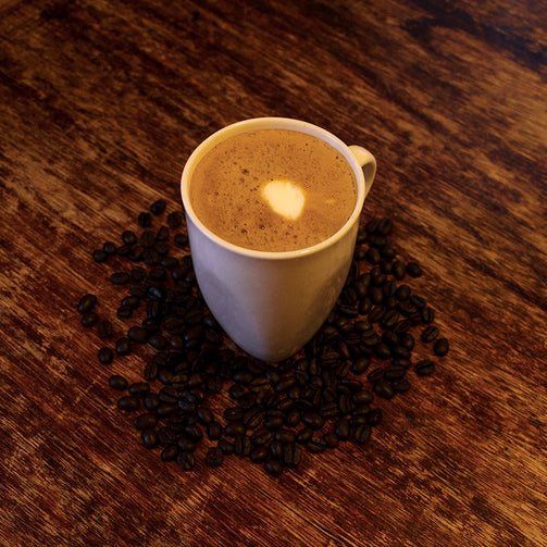 Latte de violetas caliente 12oz (354ml)